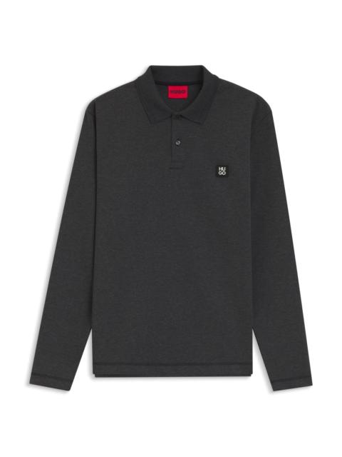 STACKED-LOGO POLO SHIRT IN A COTTON BLEND