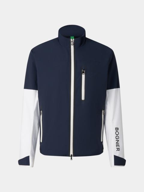 Bolek functional jacket in Navy blue/white