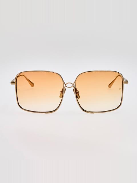 Genevieve Sunglasses in Camel and Gold