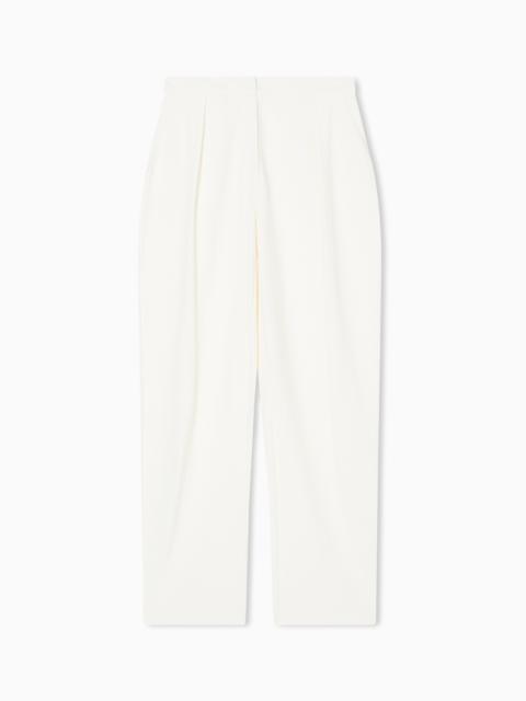 ASV CHEVRON MOTIF JERSEY TROUSERS WITH PLEATS
