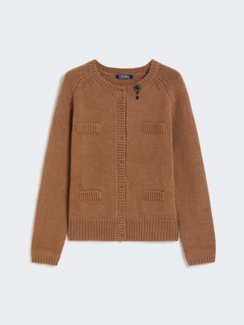 KASIA Mouliné wool and cashmere cardigan