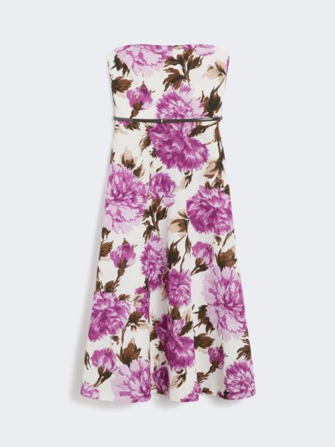 EGIZI Printed faille bustier dress