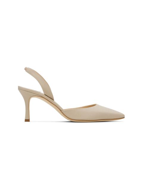 Beige Carolyne 70 Heeled Sandals