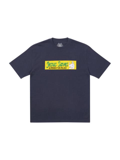 Palace Jesus Saves T-shirt Navy