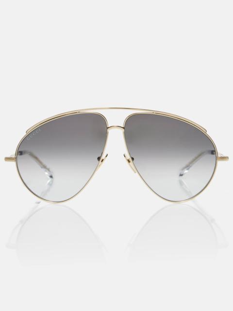 Oversized aviator sunglasses