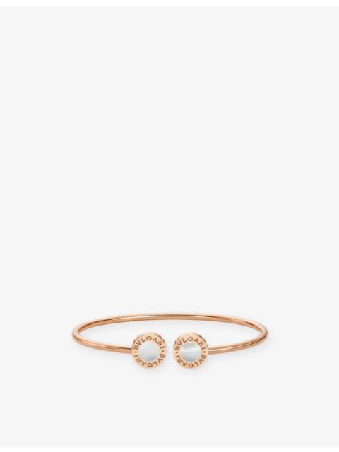 Bvlgari Bvlgari 18ct Rose-Gold and Mother-of-Pearl Bracelet