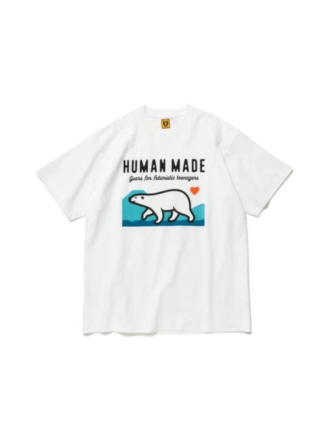 Human Made Polar Bear Graphic T-Shirt White