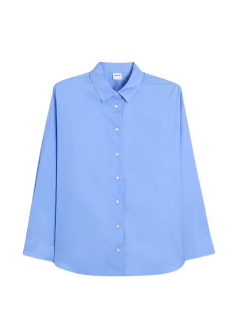buttoned poplin shirt