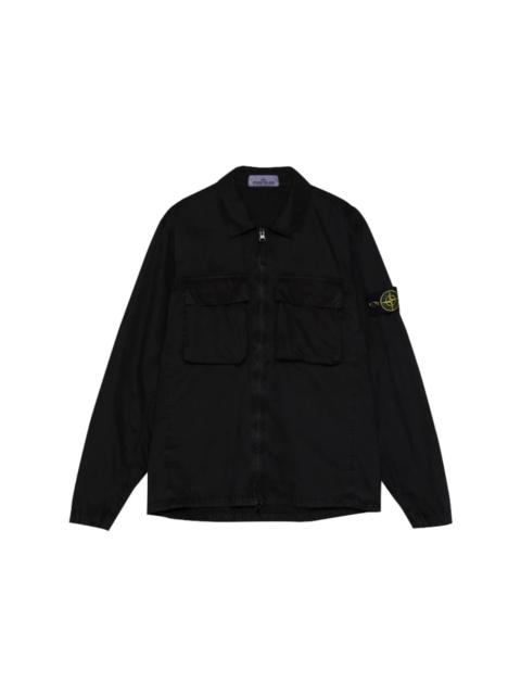 Stone Island Old Effect Over Shirt Black