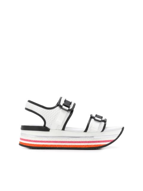 H222 platform mesh sandals