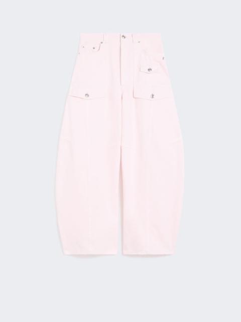 Bull denim cargo trousers - pink
