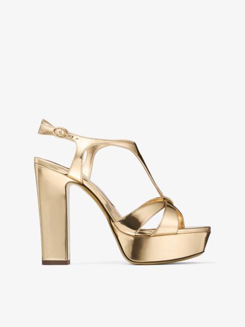 Kesia 120
Gold Liquid Metal Leather Sandals