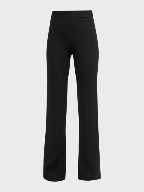 Black Cady Straight-Leg Pants