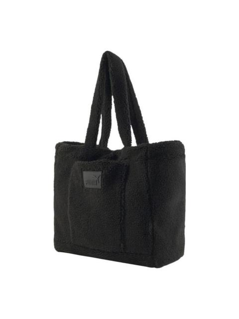 (WMNS) PUMA Core Sherpa Tote Bag 'Black' 079163-01