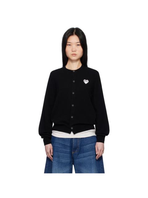 Black White Heart Cardigan