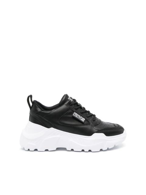 logo-patch low-top sneakers