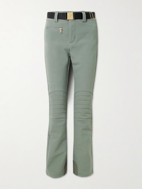 Madei Belted Stretch-shell Straight-leg Ski Pants