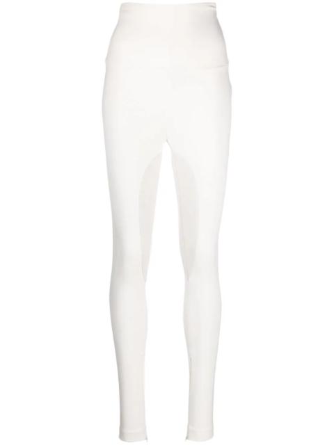 two-tone high-waisted leggings