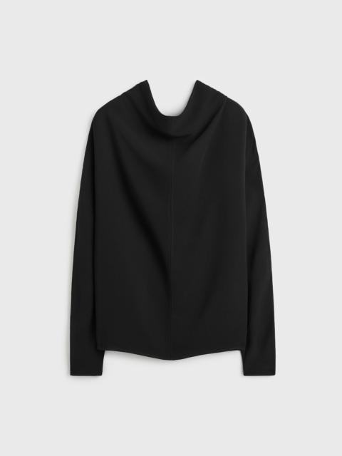 Cowl neck blouse black