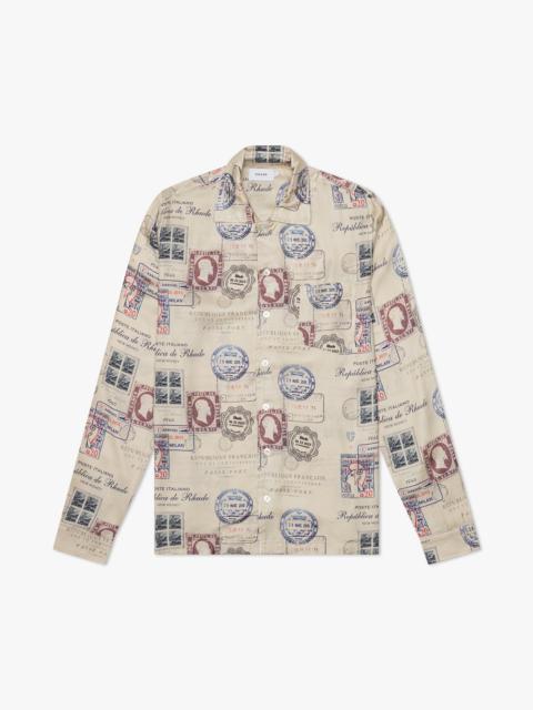 PASSPORT STAMP PRINT SHIRT