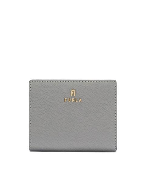 Camelia logo leather wallet