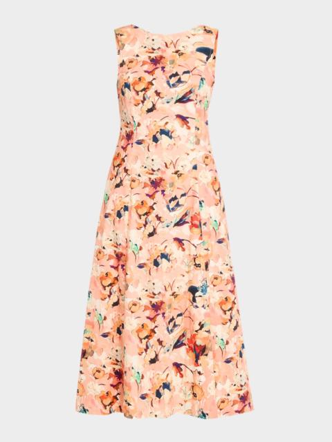 Georgie Floral Cotton Midi Dress