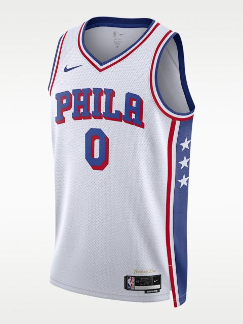 Tyrese Maxey Philadelphia 76ers 2023/24 Association Edition Men's Nike Dri-FIT NBA Swingman Jersey