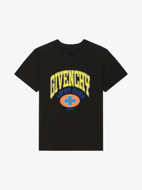 GLOBAL PEACE T-SHIRT IN EMBROIDERED JERSEY