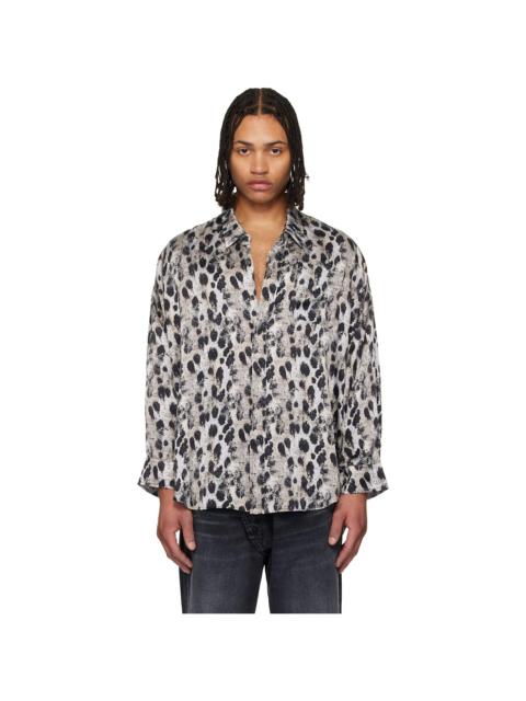 Black & White Drop Neck Shirt