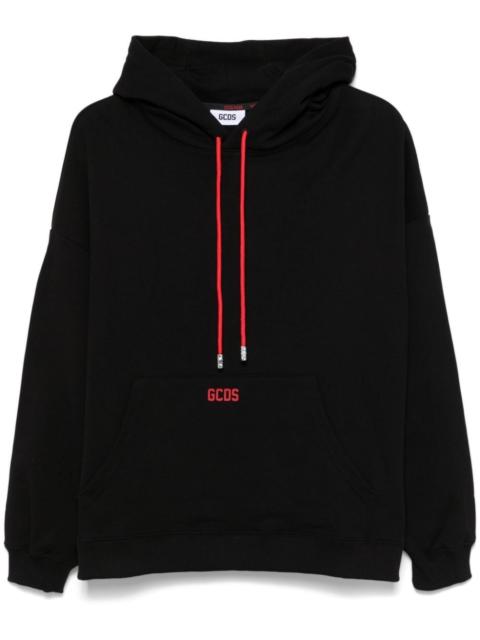 raised-logo hoodie