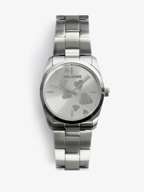 Zadig Strass Heart Watch