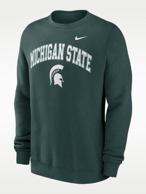 Michigan State Arch Men's Nike College Pullover Crew
