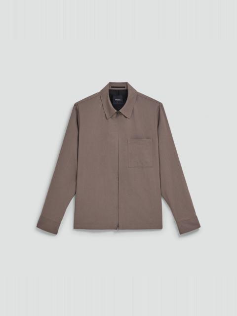 Zip Overshirt in Motion Wool