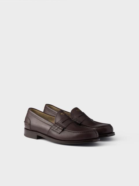 Leather loafers