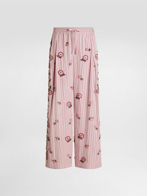 Vanity trousers with embroidery