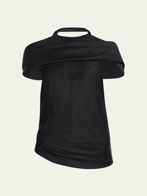 Samira Satin Cape Top