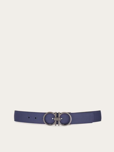 Reversible and adjustable Gancini belt