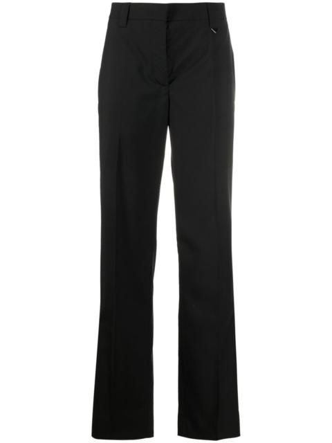 tailored logo-plaque trousers