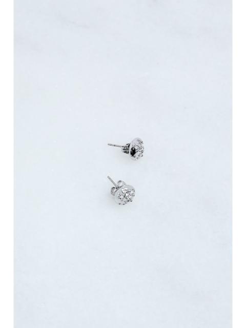 Hand Set European Crystal Sprinkle Stud Earrings
