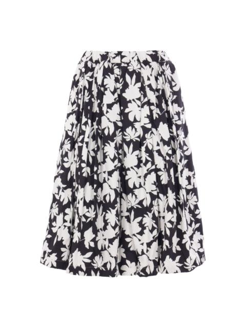 floral-print skirt