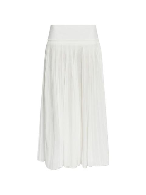 pleated maxi skirt