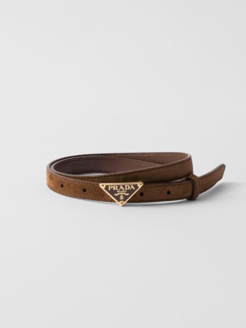Suede belt