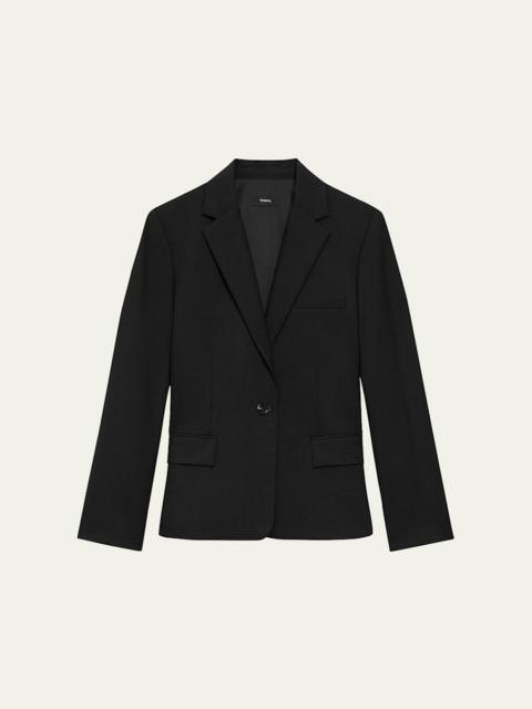 Traceable Wool Slim Blazer Jacket