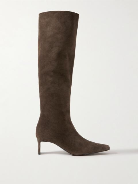 Ona suede knee boots Chocolate