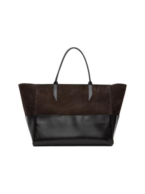 Brown & Black Incognito Large Cabas Tote