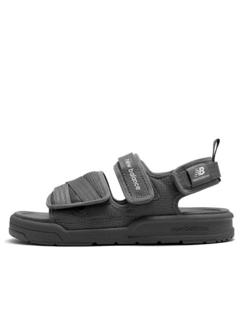 New Balance 3206 Series Velcro Open Toe Flat Heel Sports Dark Grey Sandals 'Dark Gray White' SDL3206