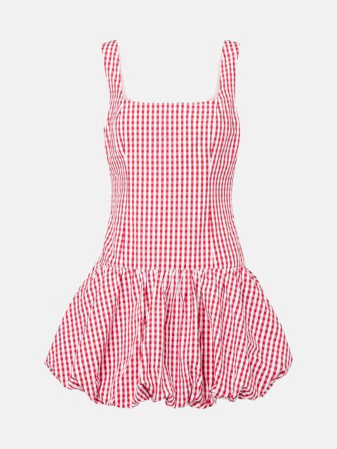 Charlene gingham cotton poplin minidress