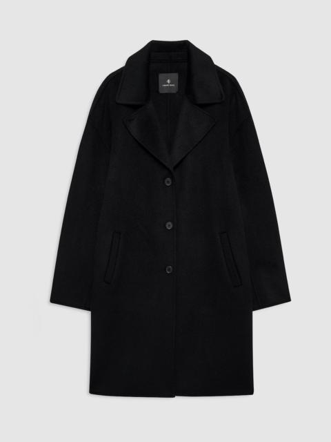 Portia Coat - Black Cashmere Blend