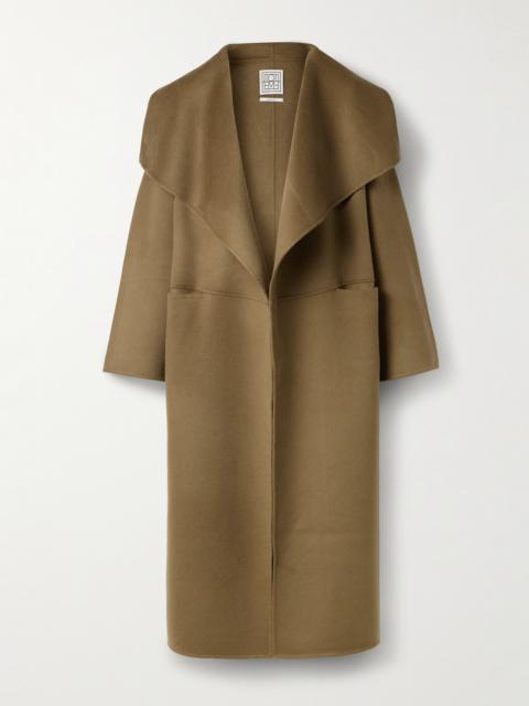 Draped Wool And Cashmere-blend Felt Coat