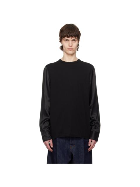 Black Paneled T-shirt